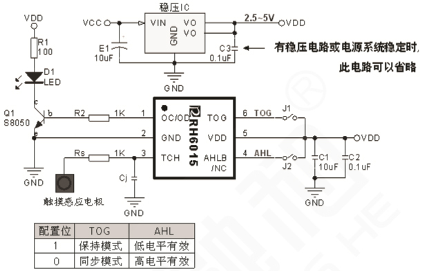 RH6015應(yīng)用電路圖<