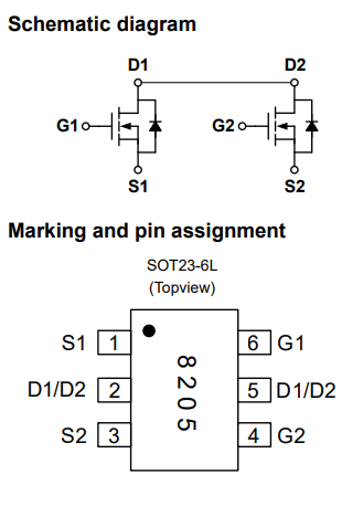 NP8205MR N+N 20V 6+6A